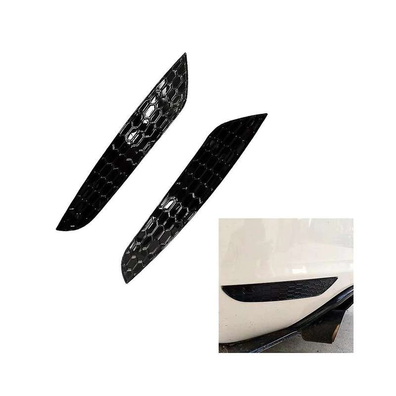 1pair Rear Bar Honeycomb Tail Fog Light Cover Trim Styling for Golf 6 Rear Bumper Reflector Strips