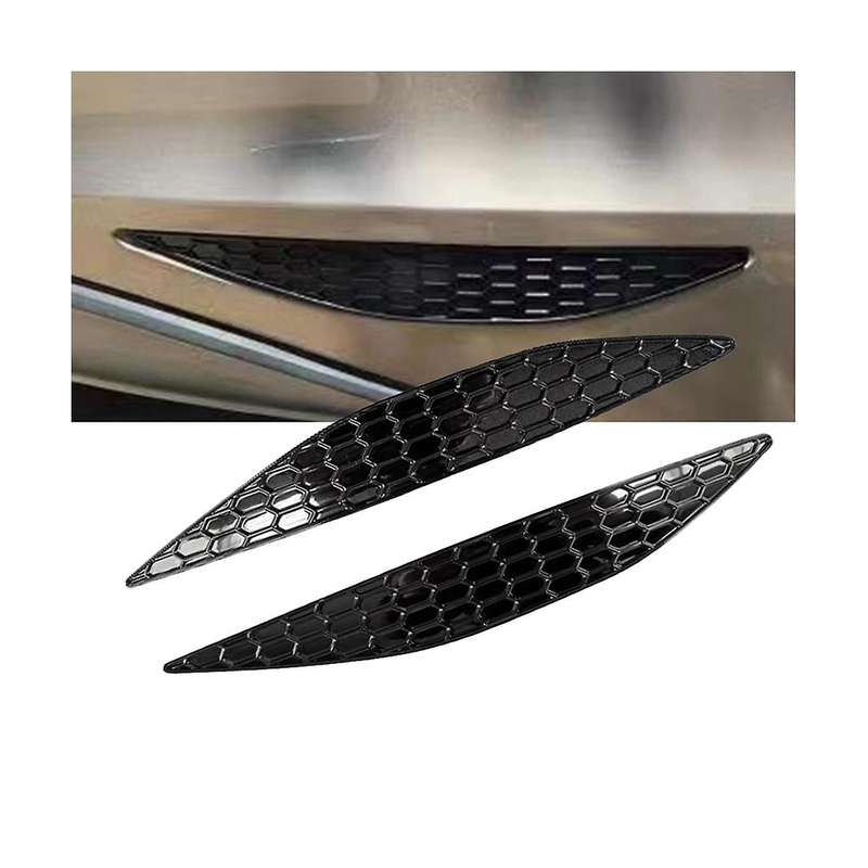 1pair Rear Bar Honeycomb Reflector Cover Trim Styling for Golf 7 Mk7 2014-2018 Tail Fog Light Strip
