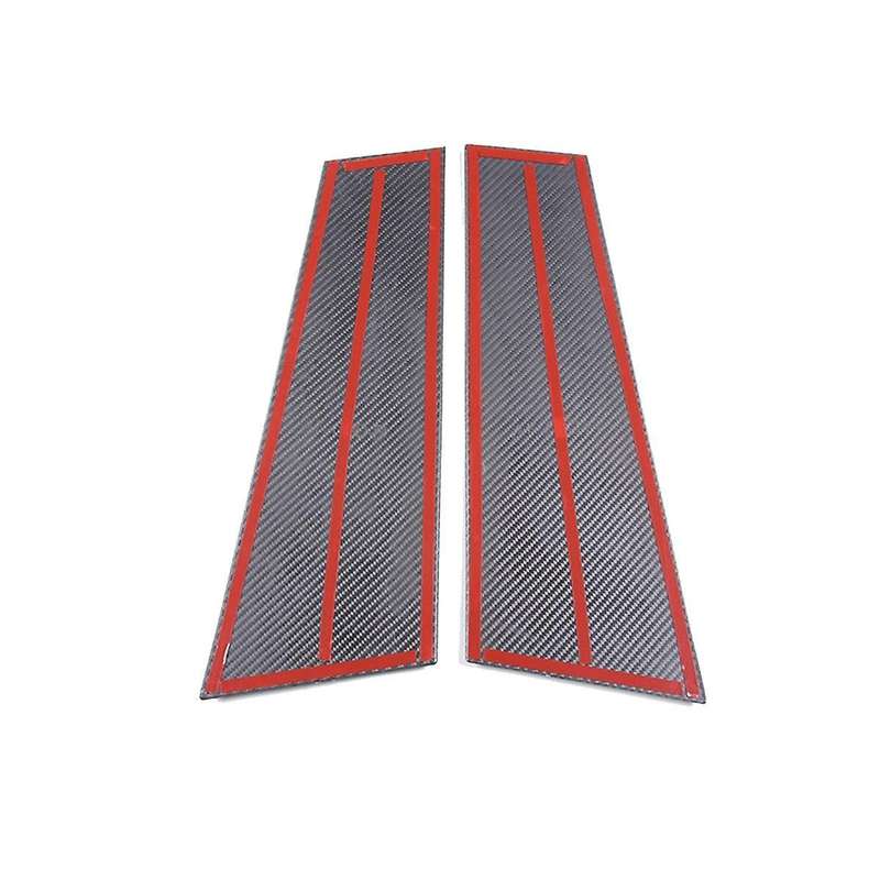 1pair Real Carbon Fibre Centre Pillar Trim Panels for 2022-2023 4 Series 4-door Version Window Colu