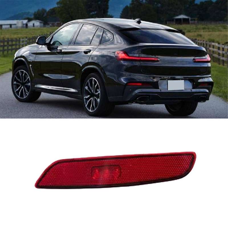 1Pair Rear Bumper LED Reflector 63148083837 8083838 for X4 G02 M F98 2021-2024 Fog Light Reflector