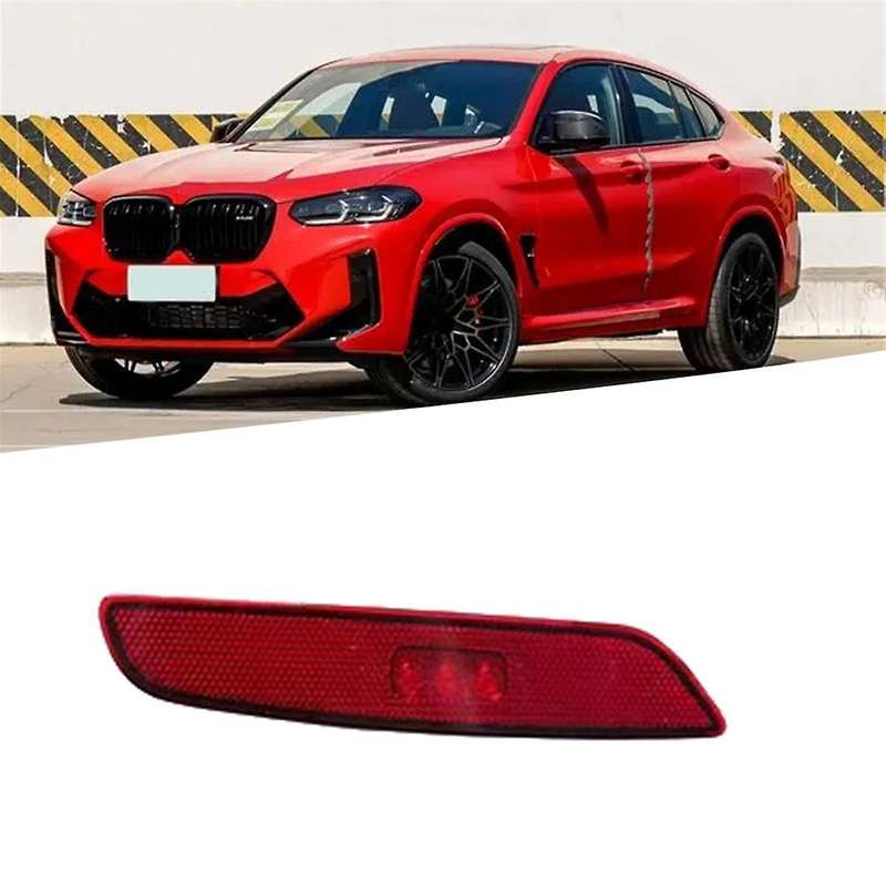 1Pair Rear Bumper LED Reflector 63148083837 8083838 for X4 G02 M F98 2021-2024 Fog Light Reflector