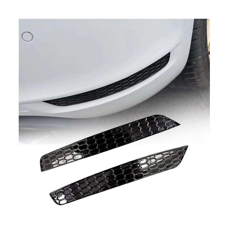 1Pair Rear Bumper Honeycomb Reflector Cover Trim Styling for Golf 6 Rear Bar Tail Fog Light Strips S