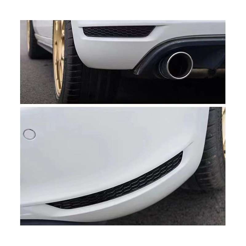 1Pair Rear Bumper Honeycomb Reflector Cover Trim Styling for Golf 6 Rear Bar Tail Fog Light Strips S
