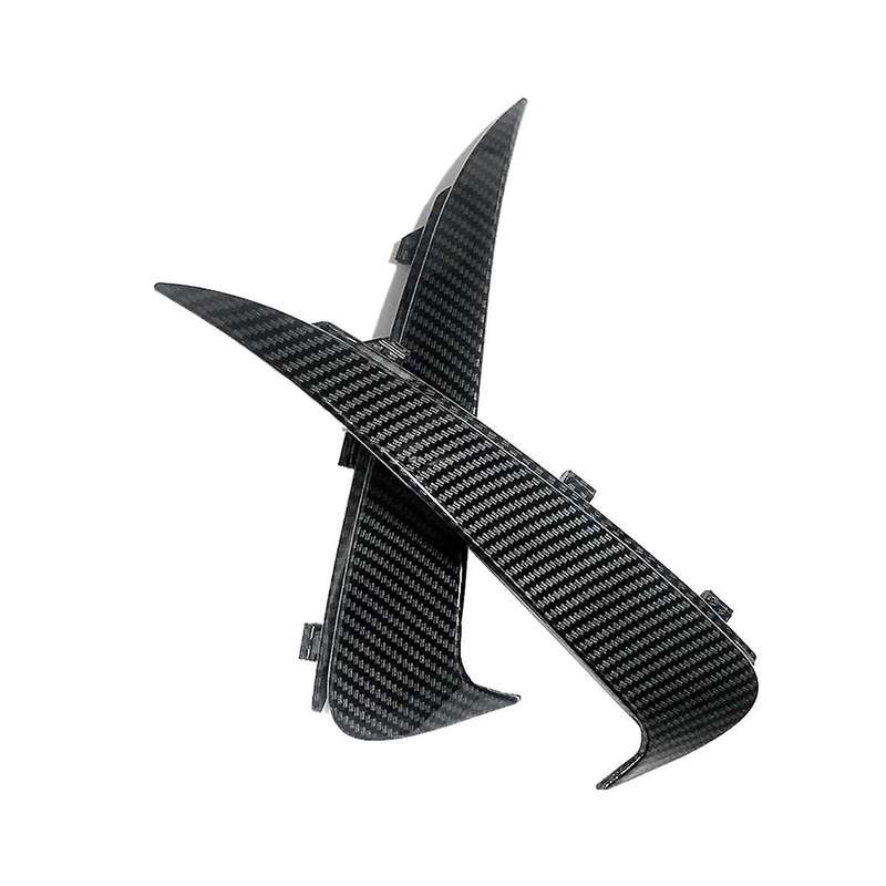 1pair Rear Bumper Canard Flaps Spoiler Cover Trim for C Class W205 C180 C200 2015-2021 Sedan Wind B
