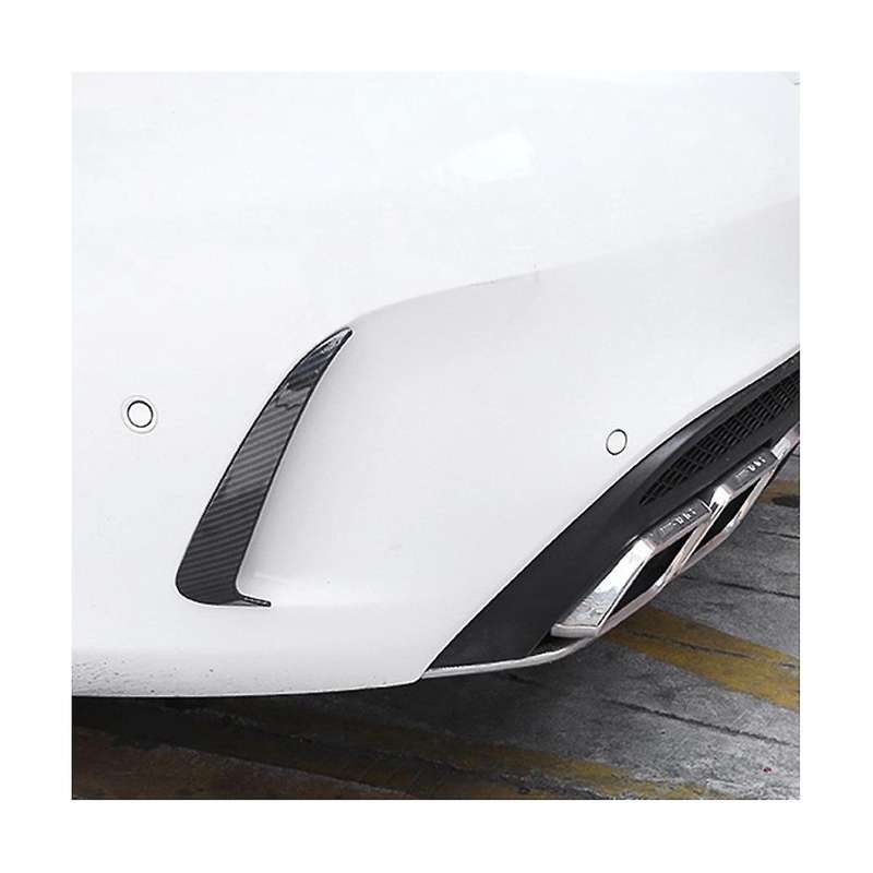 1pair Rear Bumper Canard Flaps Spoiler Cover Trim for C Class W205 C180 C200 2015-2021 Sedan Wind B