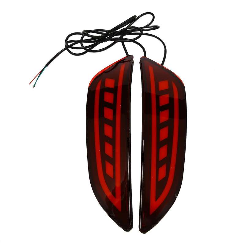 1Pair Rear Bumper LED Reflector Light Brake Light Fog Lamp Taillight for Accent / Hatchback 2011-201