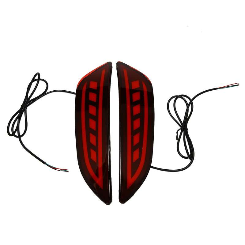 1Pair Rear Bumper LED Reflector Light Brake Light Fog Lamp Taillight for Accent / Hatchback 2011-201