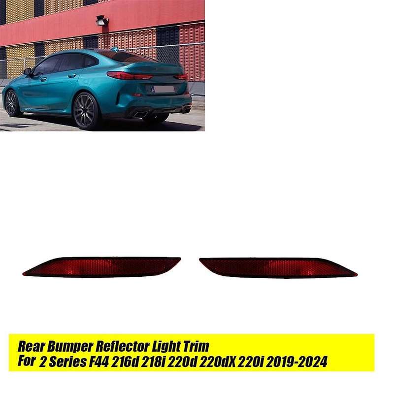 1Pair Rear Bumper Reflector Light Trim 63148075977 63148075978 for 2 Series F44 216D 218I 220D 220DX