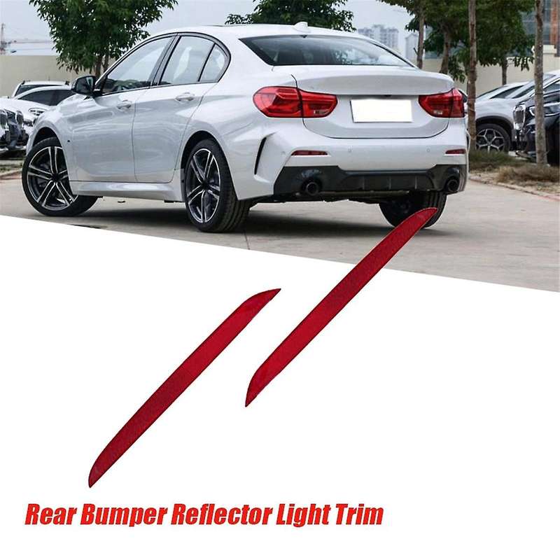 1Pair Rear Bumper Reflector Light Trim 63247450639 7450640 for 1 2 Series F40 F22 F23 2017-2024 7295