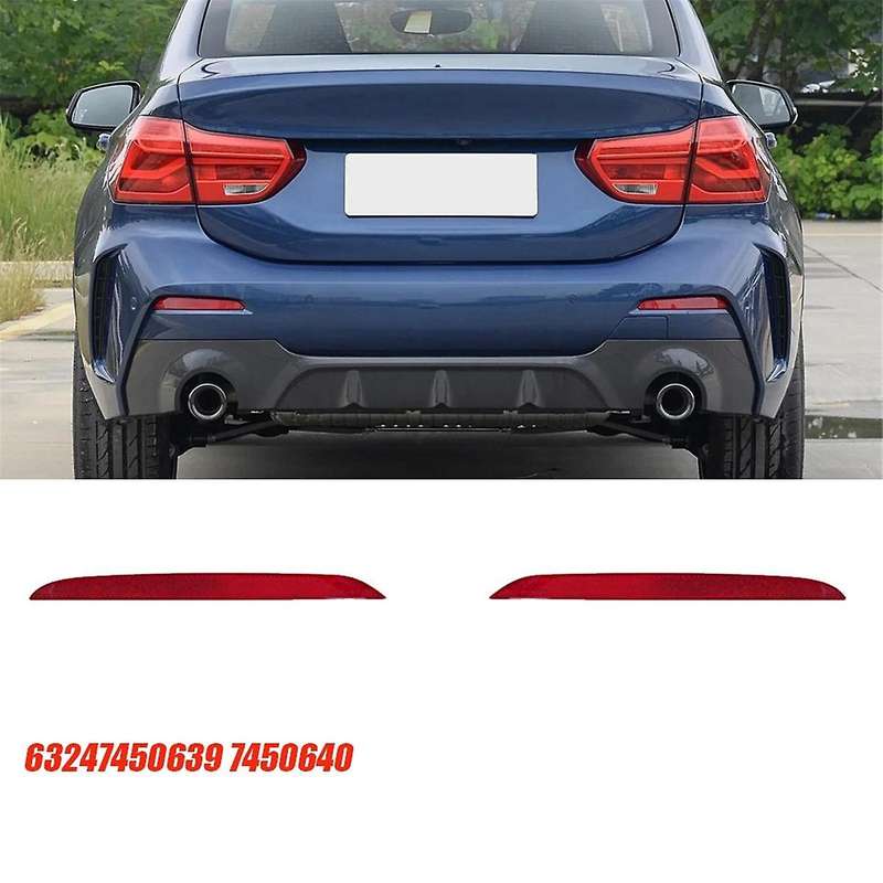 1Pair Rear Bumper Reflector Light Trim 63247450639 7450640 for 1 2 Series F40 F22 F23 2017-2024 7295