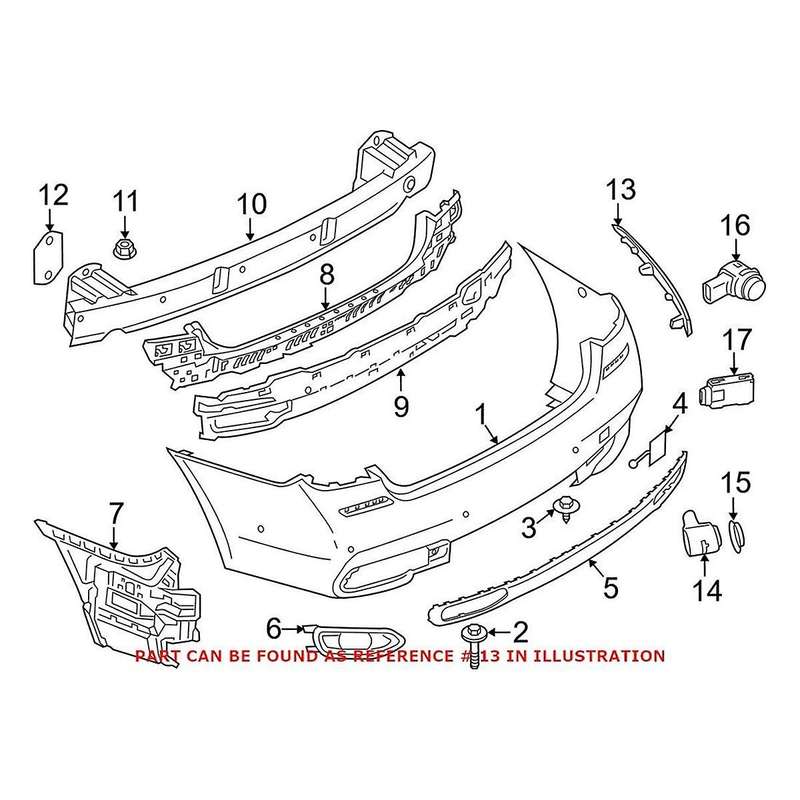 1Pair Rear Bumper Reflector Trim Light 63148063197 63148063198 for 7 Series G11 G12 2015-2019 Brake