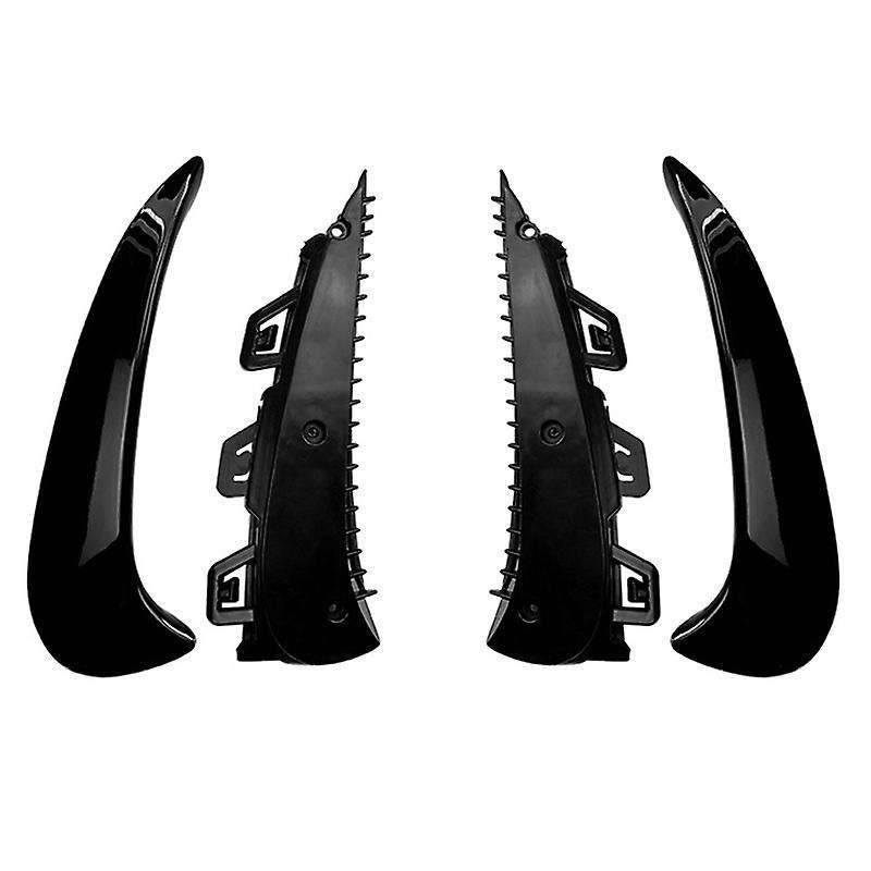 1Pair Rear Bumper Spoiler Canards Splitter Piano Black ABS for  H247 GLA200 GLA35 GLA45S Line 2020+