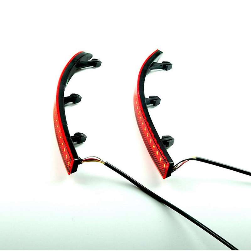 1Pair Rear Bumper Warning Lights LED Rear Fog Lights Brake Light Reflector for