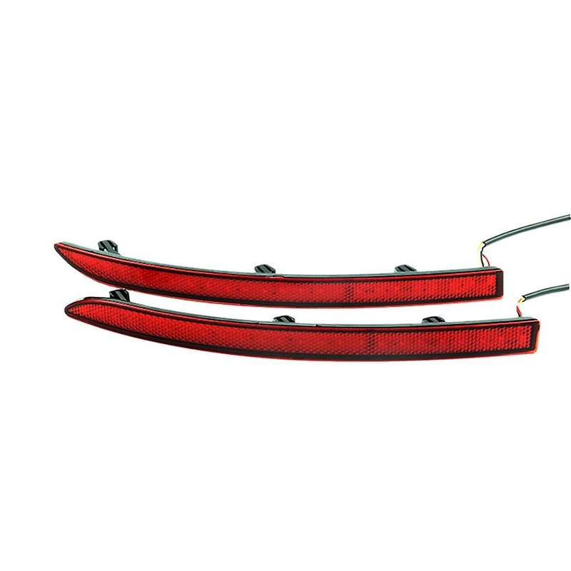 1Pair Rear Bumper Warning Lights LED Rear Fog Lights Brake Light Reflector for