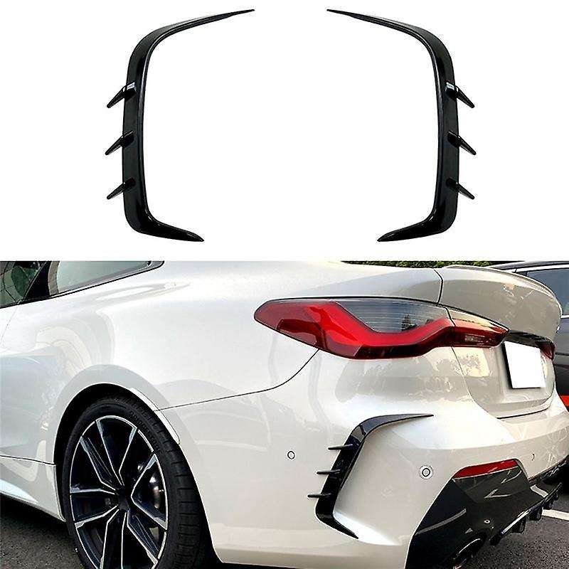1pair Rear Bumper Spoiler Air Vent Cover Side Canard for Bmw 4 Series