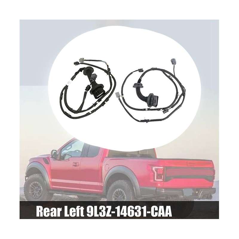 1pair Rear Crew Cab Rear Door Wiring Harness Jumper with Power for 2009-2014 9l3z-14630-caa 9l3z-146
