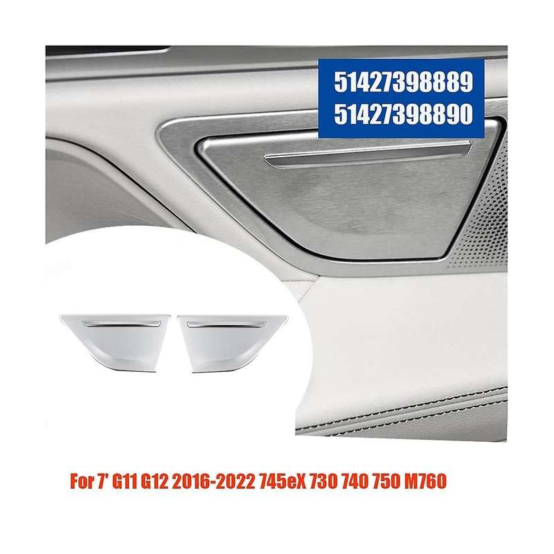 1Pair Rear Door Ashtray Trim Panel Cover 51427398893 51427398894 for 7 Series G11 G12 16-22 745EX 7
