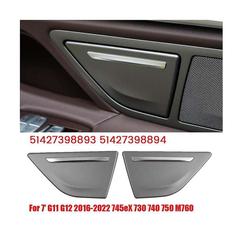 1Pair Rear Door Ashtray Trim Panel Cover 51427398893 51427398894 for 7 Series G11 G12 16-22 745EX 73