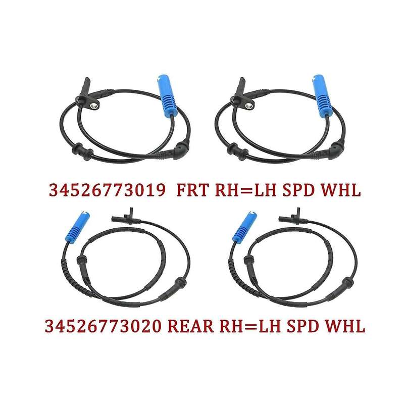 1pair Rear Left Right Abs Wheel Speed Sensor for R55 R56 2007-2015 34526773020