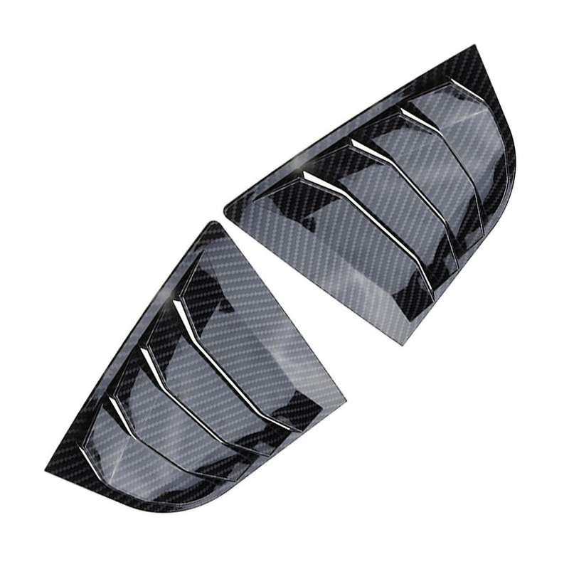 1Pair Rear Side Window Louver Spoiler Panel 1/4 Quarter Cover for Cerato Sedan 2013-2018