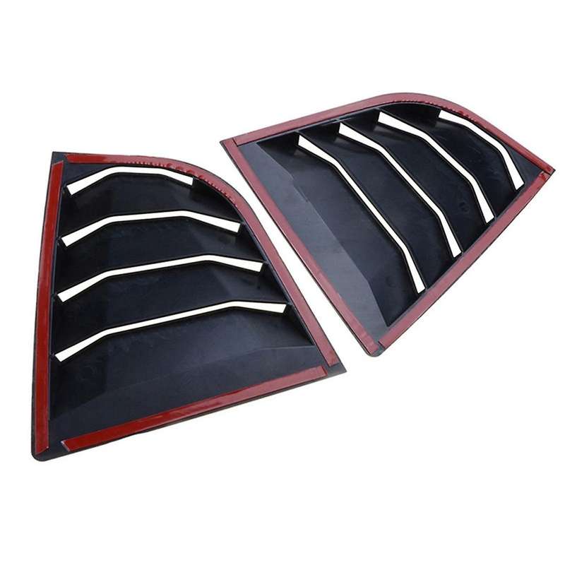 1Pair Rear Side Window Louver Spoiler Panel 1/4 Quarter Cover for Cerato Sedan 2013-2018