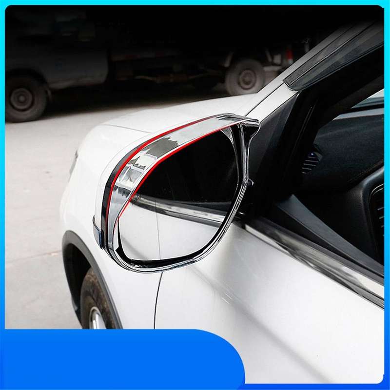 1pair Rear View Mirror Rain Visor Shade Cover for 2013-2021 Side Mirror Rain Brow Trim Protection