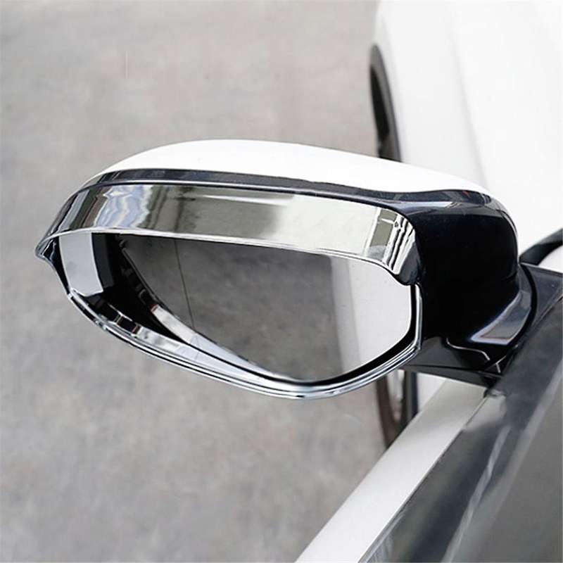 1pair Rear View Mirror Rain Visor Shade Cover for 2013-2021 Side Mirror Rain Brow Trim Protection