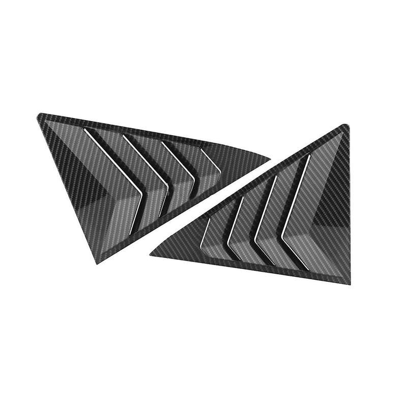 1pair Rear Window Louver Cover Trim Deflector for 7th 2012-2017 Shutter Vent Decorate Sticker B