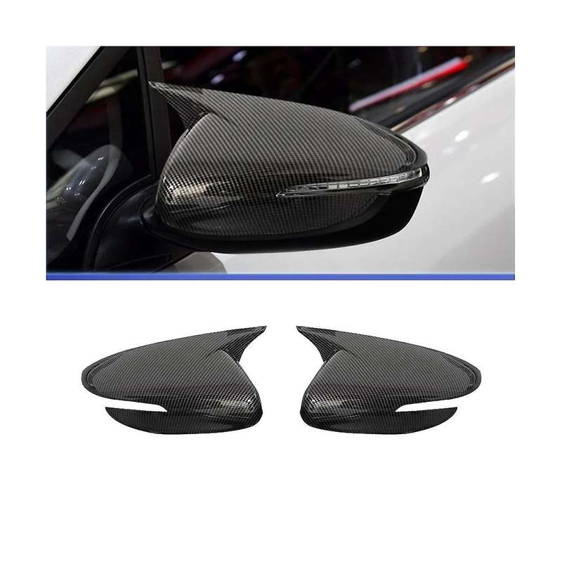1pair Rearview Mirror Cover Housing Ox Horn Trim Caps for Forte 2013-2018 Side Wing Mirror Shell St