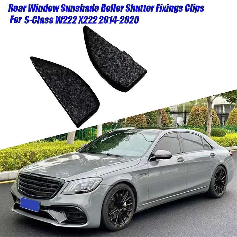 1Pair Rear Window Sunshade Roller Shutter Fixings Clip A2228120000 A2228120100 for S-Class W222 X222