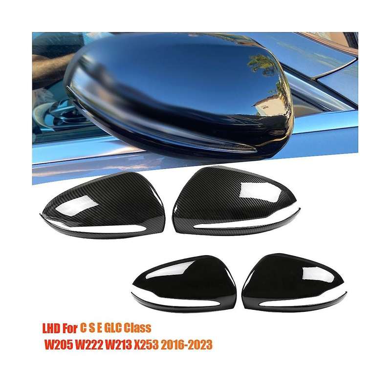1pair Rearview Mirror Cover Trim for C S E Glc Class W205 W222 W213 X253 16-23 Side Wing Mirror She