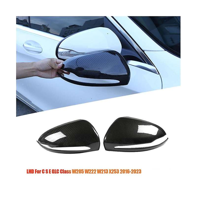 1pair Rearview Mirror Cover Trim for C S E Glc Class W205 W222 W213 X253 16-23 Side Wing Mirror She