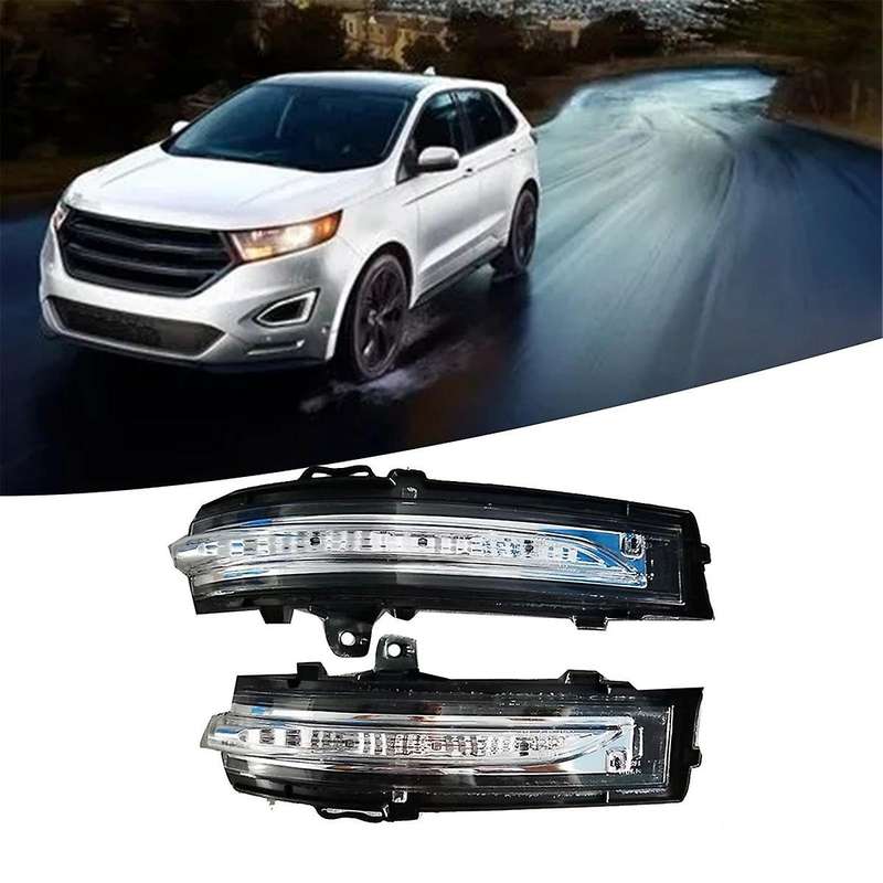 1Pair Rearview Mirror Turn Signal FK7B-17D742 FK7B-17D743 for Edge 2015-2020 LED Side Door Mirror I
