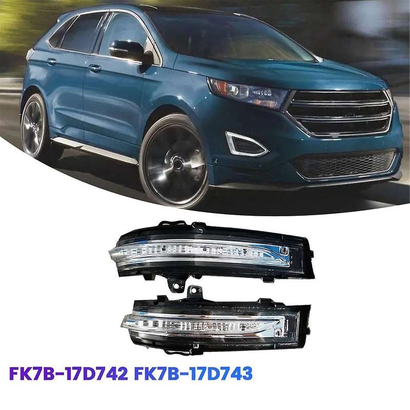 1Pair Rearview Mirror Turn Signal FK7B-17D742 FK7B-17D743 for Edge 2015-2020 LED Side Door Mirror I