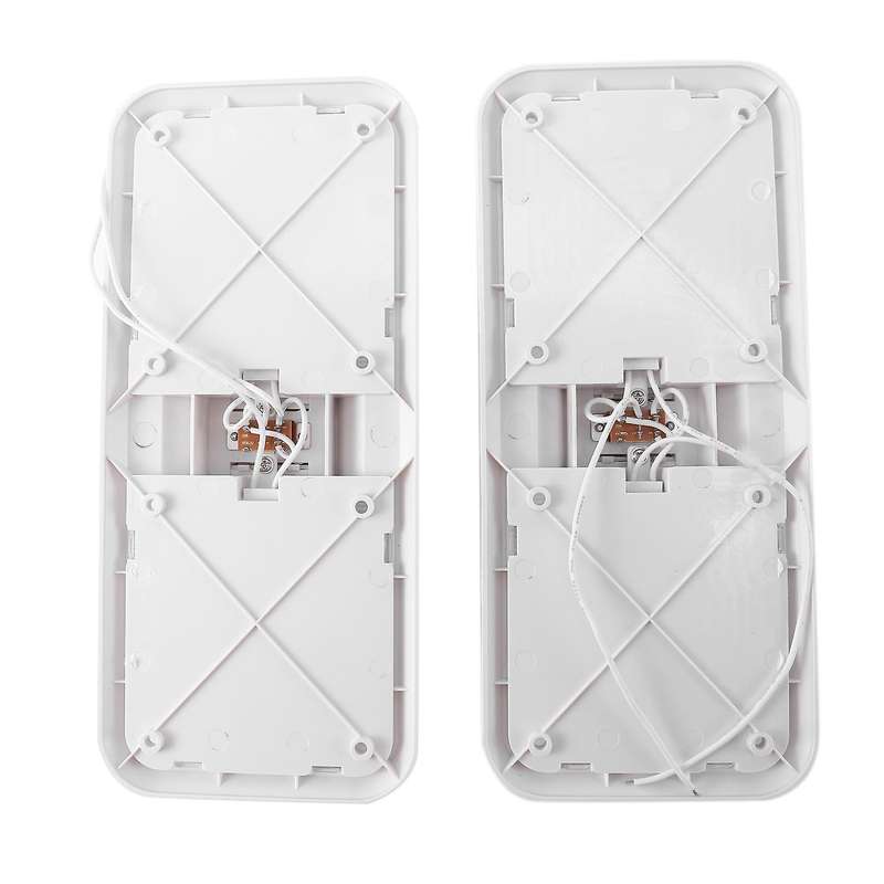 1Pair RV LED Light 12V 800Lm 6000-6500K Ceiling Fixture Trailer Marine Double Dome Light 48