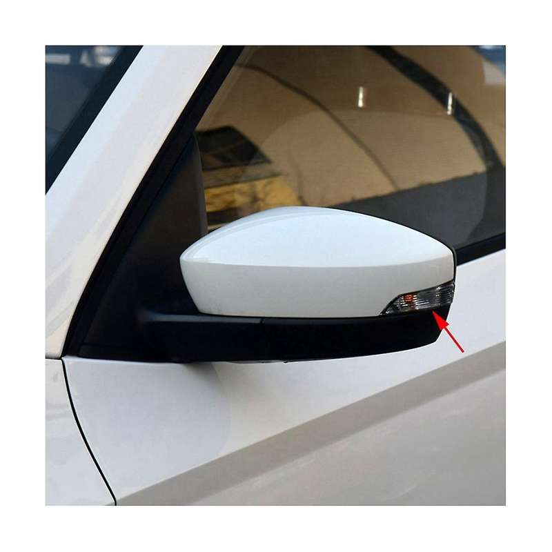 1Pair Rearview Mirror Turn Signal Light Shell Indicator for Fabia 2015-2017 Rapid 2018-2020 6V094910