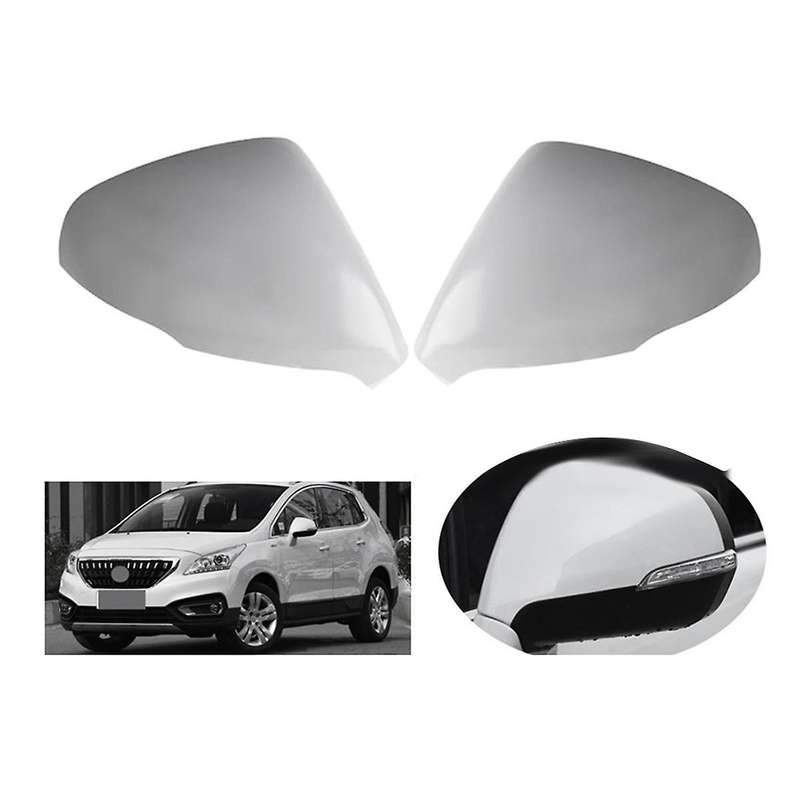 1Pair Side Rearview Mirrors Cover Case for 3008 2013-2019 Reverse Rear View Decorative Shell