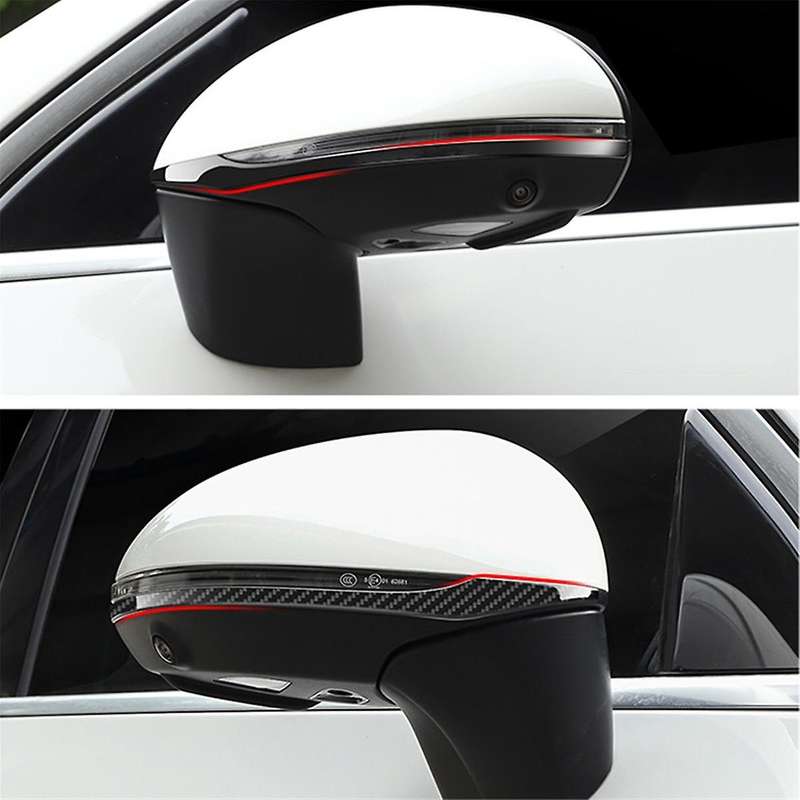 1Pair Side Rearview Mirror Trim Strip for GLC C-Class W206 C200 C260 C300 X254 GLC300 2022-2024,B