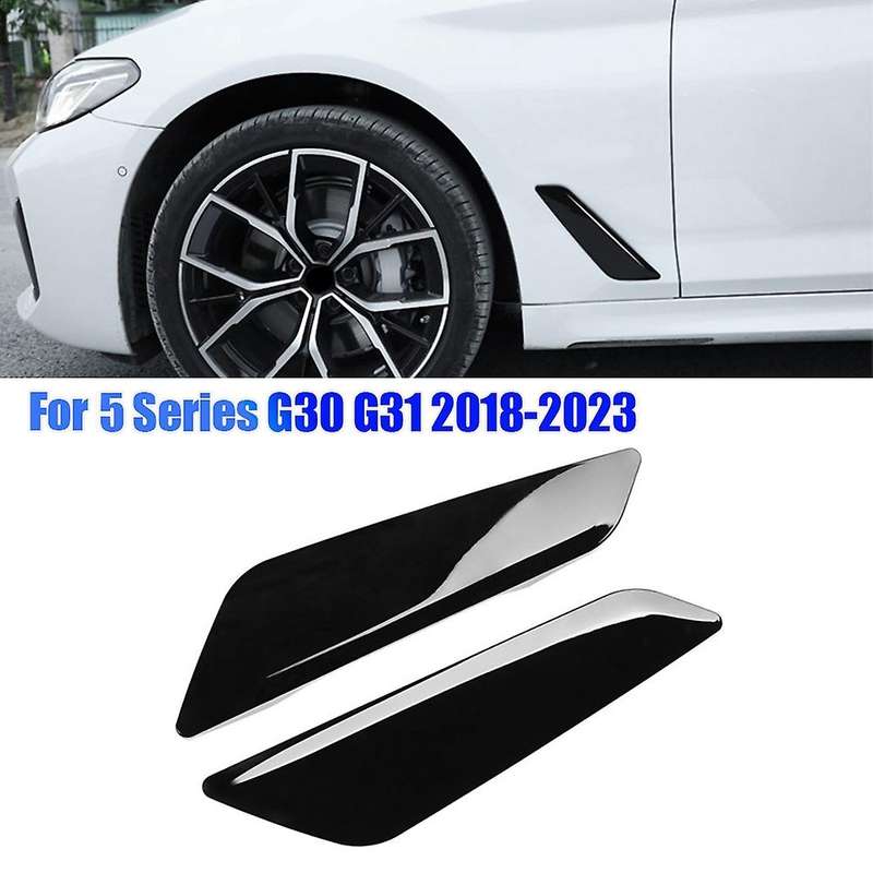 1pair Side Wing Air Flow Intake Cover Trim for 5 Series G30 G31 2018-2023 Styling Side Wing Decor H