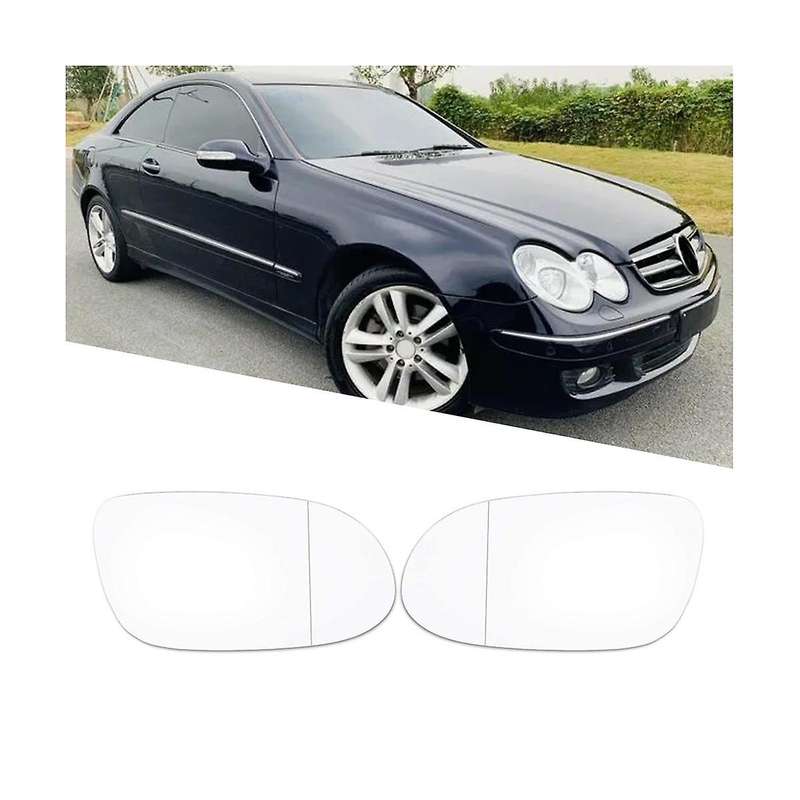 1pair Side Wing Rearview Mirror Heated Lens Glass 2088100121 2088100421 for Clk A-class 1997-2008