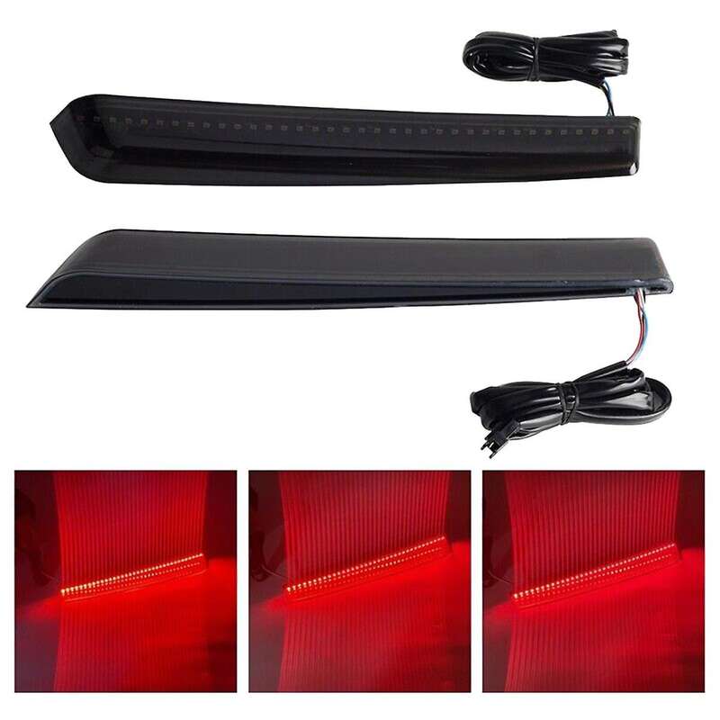 1Pair Smoked LED Saddlebag Side Marker Light for Touring Street Glide 2014-2024 Turn Signal Brake L
