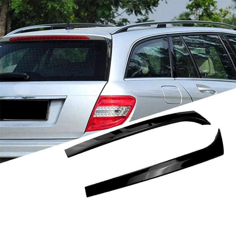 1pair Side Window Spoiler Trim for - C-class W204 Variant Wagon 2007-2014 C200 C260 Weather Strip