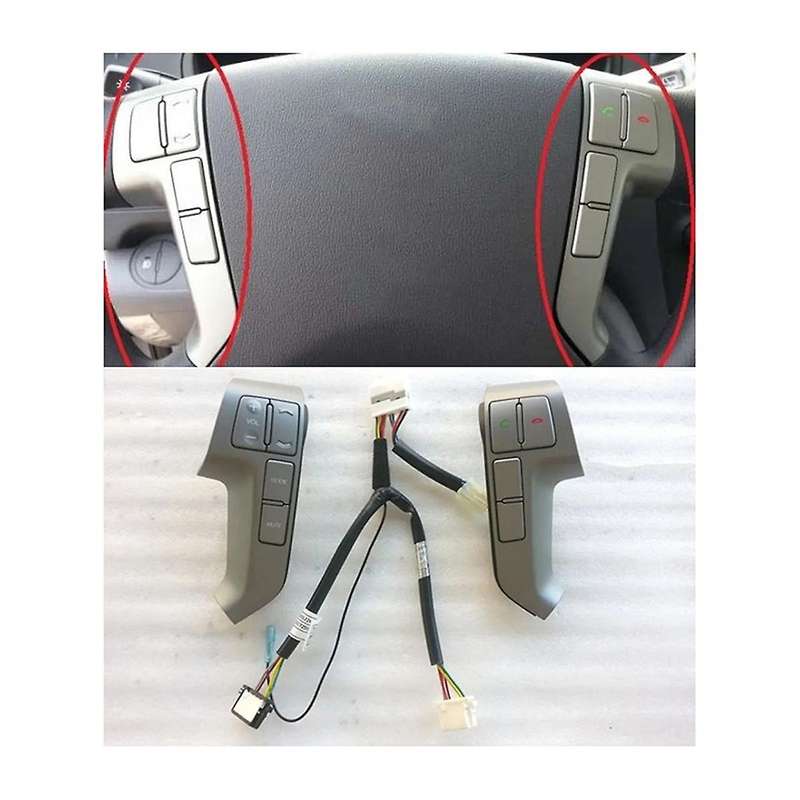 1Pair Steering Wheel Cruise Handle Switch Button 96700-4H002 / 96700-4H201 for I800 H1 2015-2018