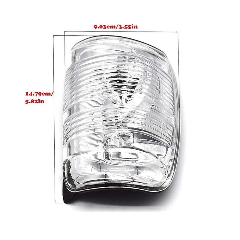 1pair White Door Wing Mirror Indicator Rearview Edge Lights for Transit Mk8 2014-2019 Bk31-13b381-a