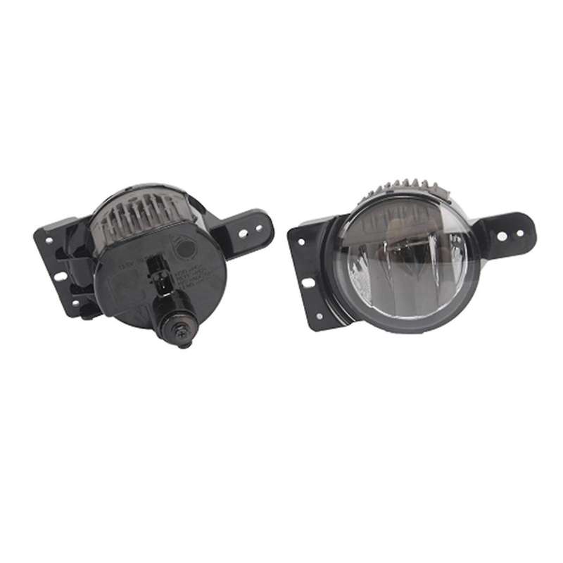 1Pair Yellow Light LED Fog Lamps for Wrangler JT 10th JLU 2018-2024 Daytime Running Lights Front Bu