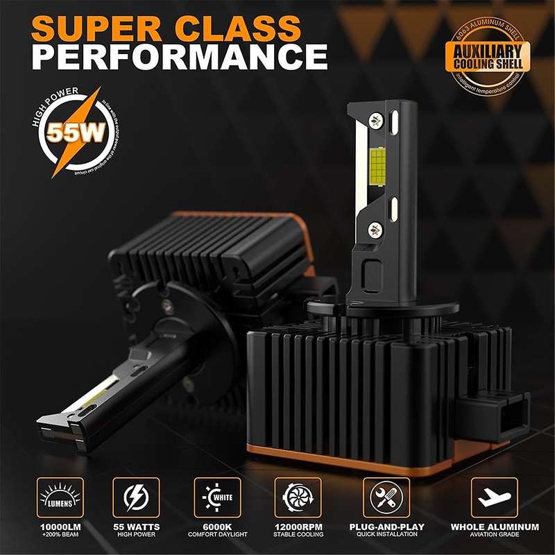 1Pair/110W High Quality V31 LED for New D Series Car LED Headlight Bulb 10000LM 6500K /D1S 3-Copper