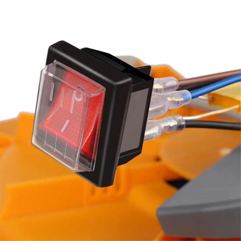 1PC 36X29Mm SPST 4 Pin Waterproof Boat Rocker Switch for Industrial Vacuum Cleaners with Waterproof