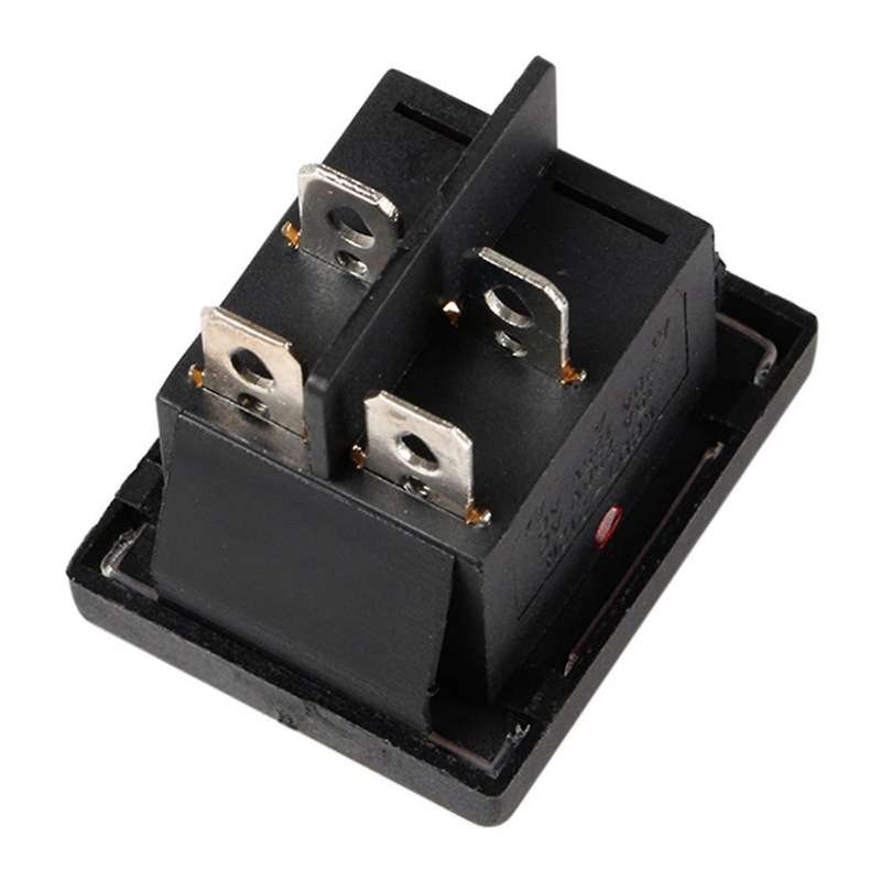 1PC 36X29Mm SPST 4 Pin Waterproof Boat Rocker Switch for Industrial Vacuum Cleaners with Waterproof