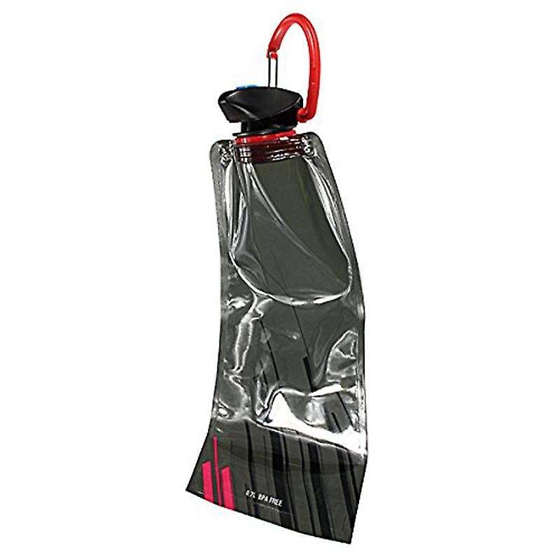 1pc 700 Ml Foldable Reusable Water Bag Drink Bottle Free Bicycle Bottle Black