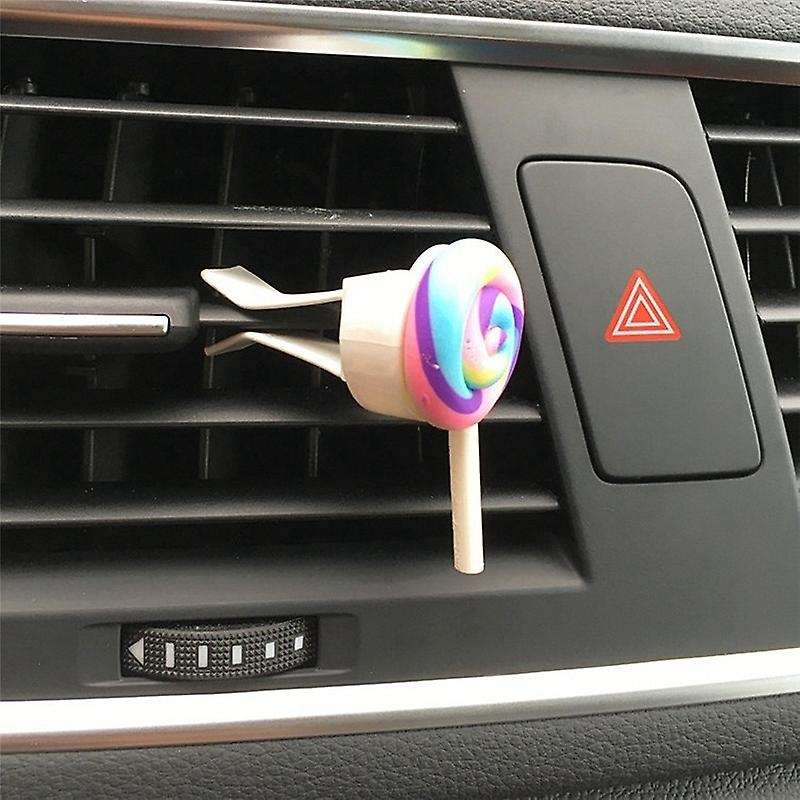 1Pc Car Air Outlet Perfume Clip Lollipop Car Perfume Clip Cute Car Solid Decorations for Girls Car O